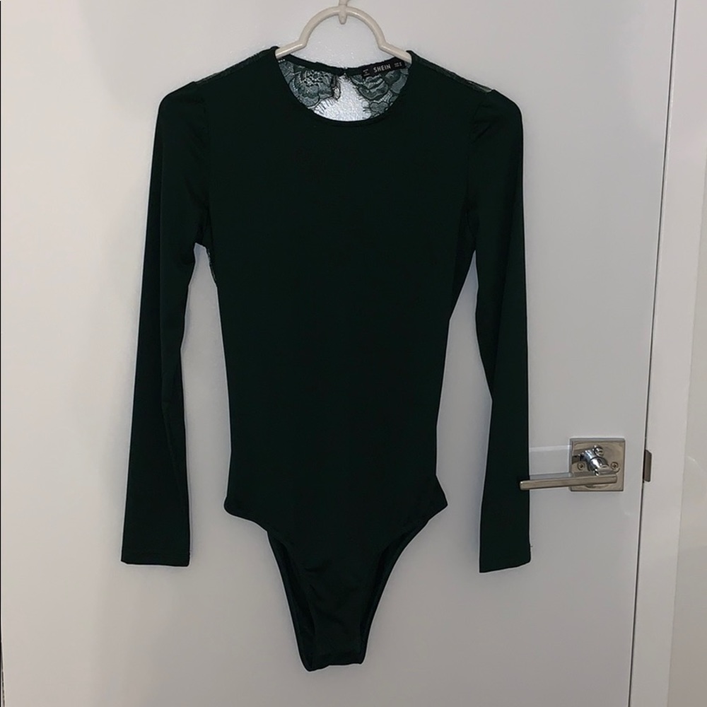 Forest green bodysuit (SHEIN)